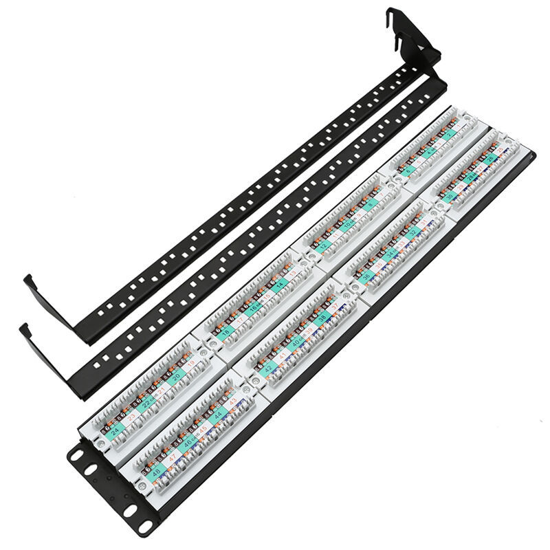 山泽bl6-48 2u 48口网络配线架cat6六类千兆高端工程