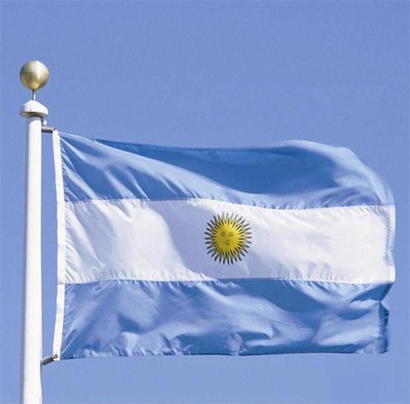 60*90cm阿根廷国旗现货批发5号涤纶旗fifa球赛旗帜厂家供应2*3ft