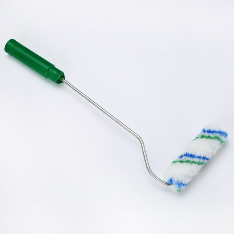 精品4寸小拇指 蓝绿条滚筒刷头子 小边角滚筒油漆涂装工具