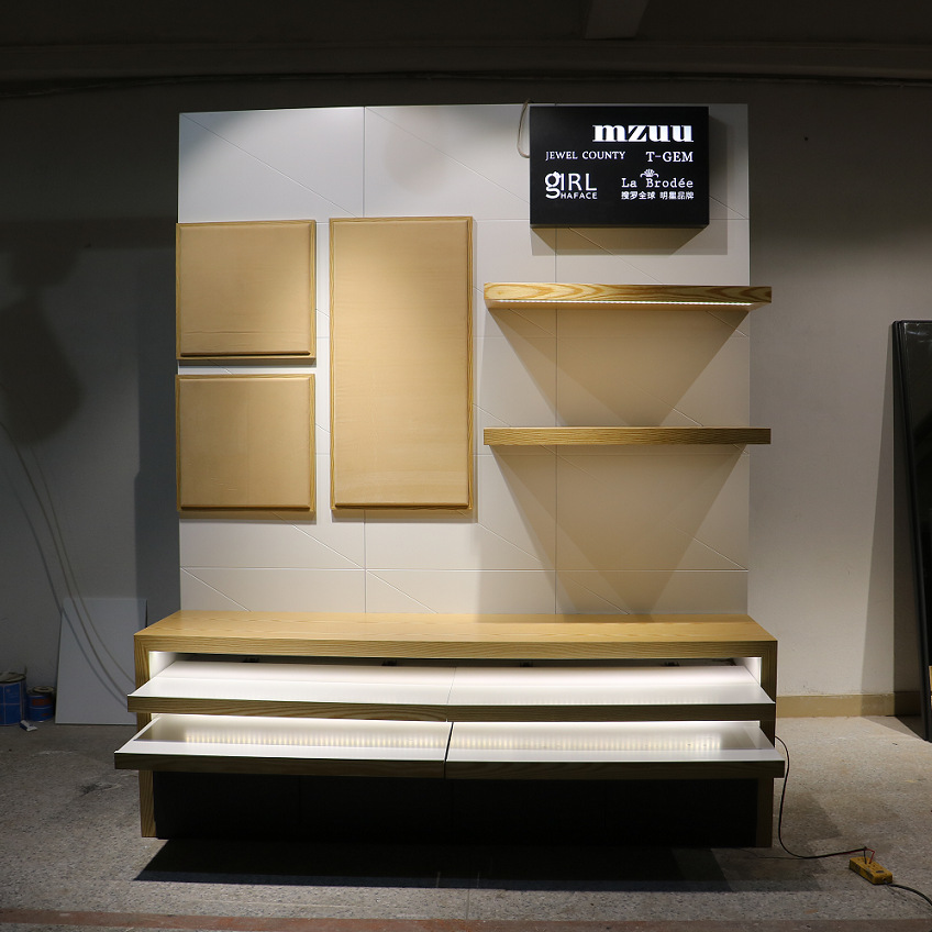 多功能饰品展示柜饰品店墙面柜设计厂家直供免费设计oem饰品展柜