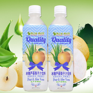 台湾进口 润之泉润心田 冰糖芦荟梨子汁饮料 果味饮品 480ml*24瓶