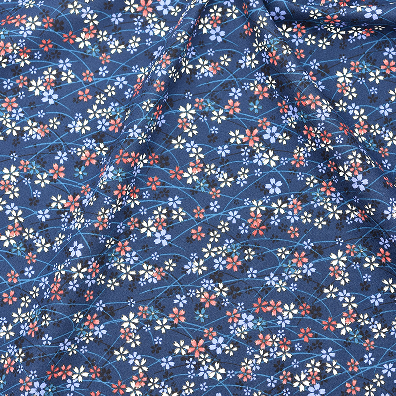 日本进口和风布料 樱花 纯棉棉布 手工diy浴衣童装服装