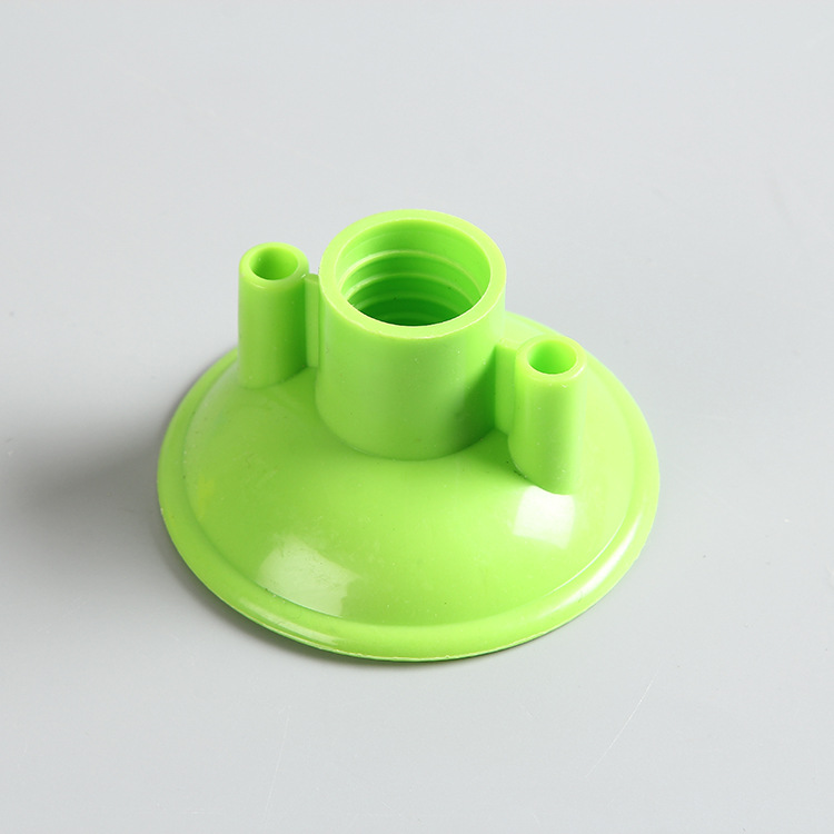 厂家供应拖把配件连接头塑料夹头 彩色无纺布塑料圆形拖把头