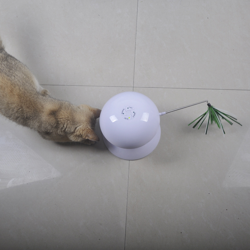 360度充电激光逗猫玩具 猫咪玩具 镭射灯红外线 圆盘 电动猫玩具