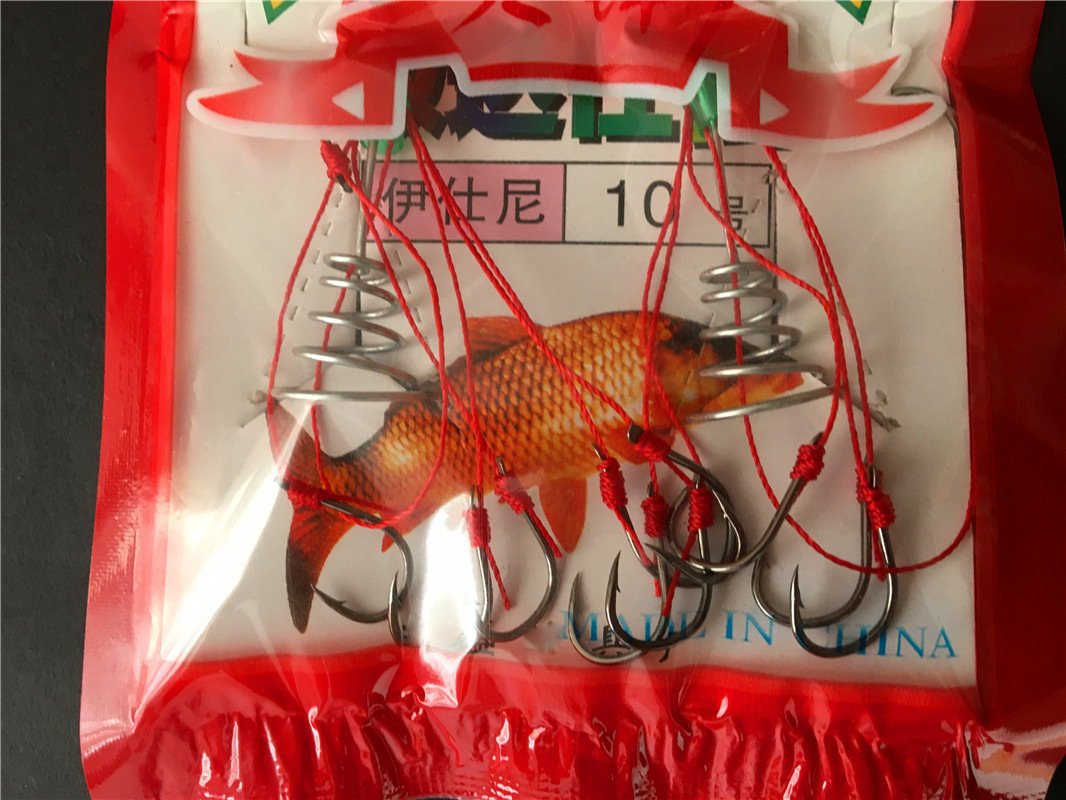 尖峰爆炸钩炸弹钩鱼钩绑好串钩仕挂水怪水雷鲢鳙钓组套装