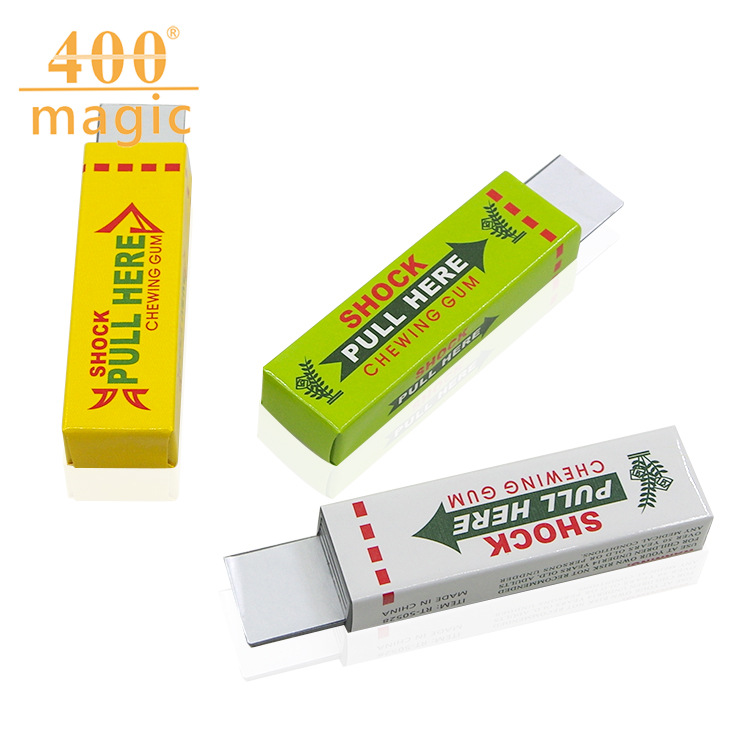 电人口香糖 带电的口香糖 触电整人搞怪玩具 厂家批发400魔术道具