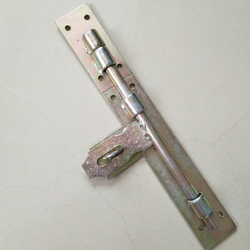 厂家直销老式大门防盗门插销350mm重型房门暗插销锁木门插销扣