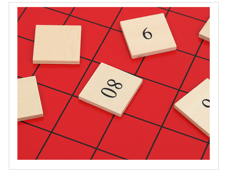 虎天天蒙台梭利蒙特梭利蒙氏早教教具毕达哥拉斯板及配套卡纸