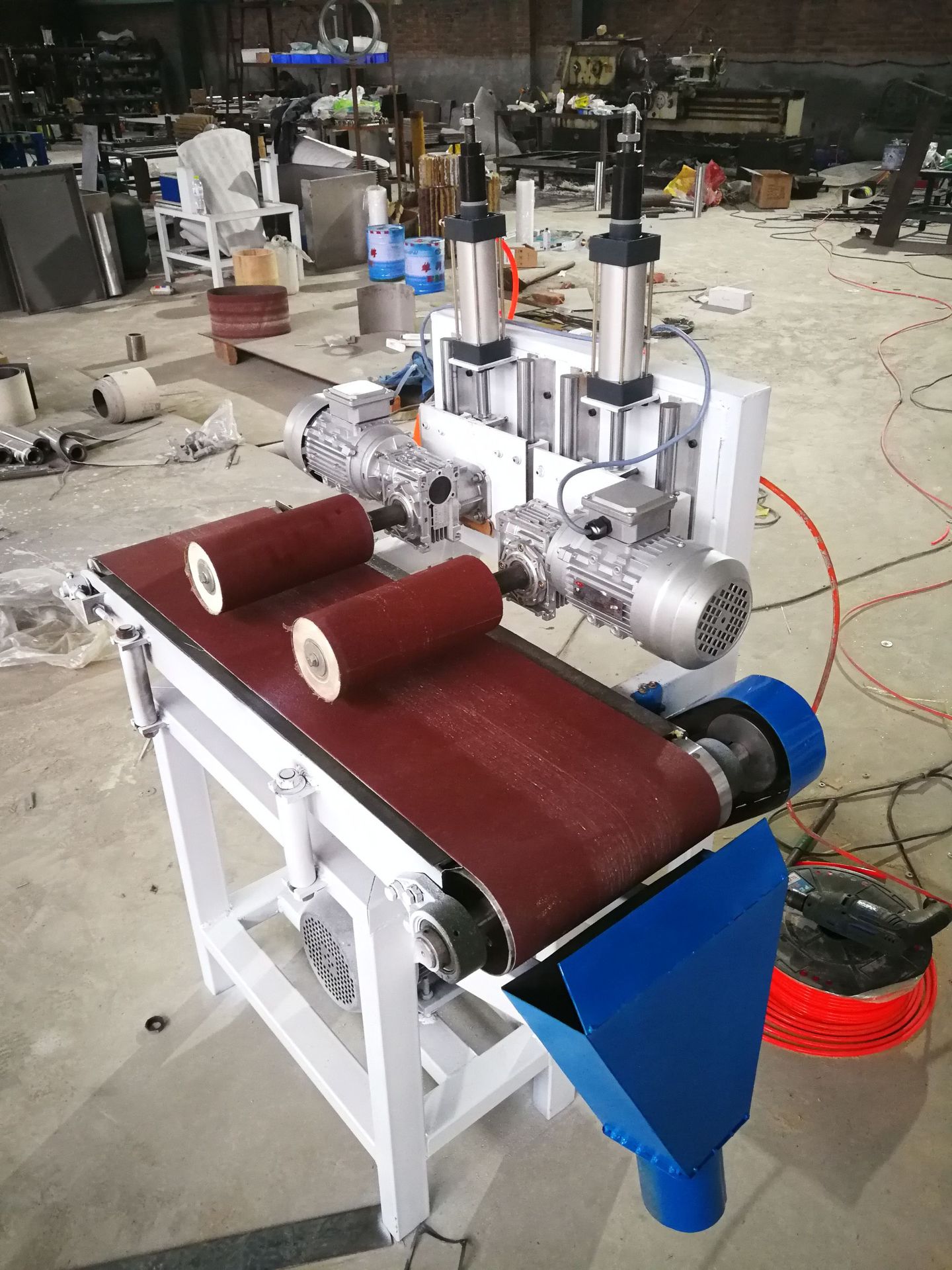 金德木工机械木方平板砂光机自动送料砂带机平面自动抛光机打磨机