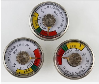 厂家批发/消防器材配件/灭火器配件/干粉灭火器压力表2.5mpa