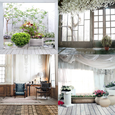 主播梦幻婚纱摄影背景布影楼室内主题拍照背景纸韩式写真花墙主题