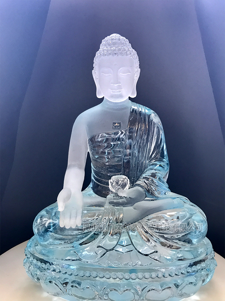 匠门琉璃佛像阿弥陀佛各式琉璃工艺品各式大小尺寸定制厂家