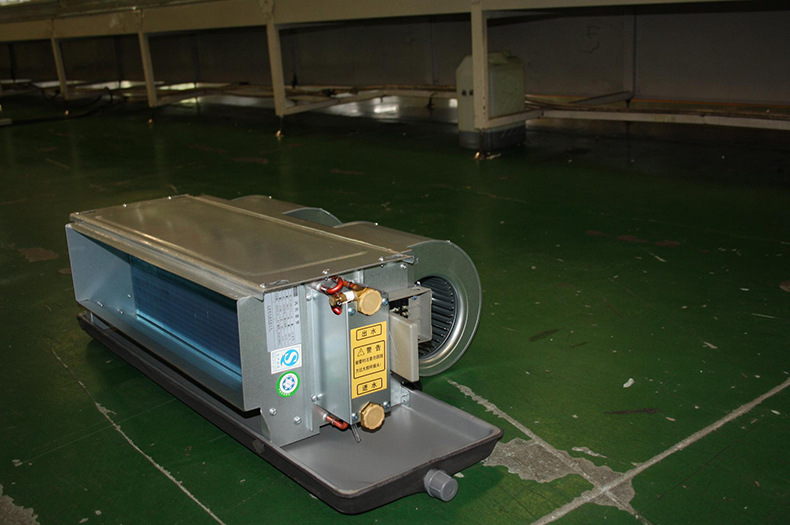 卧式暗装风机盘管 带回风箱 中央空调风机盘管 暖通用水空调