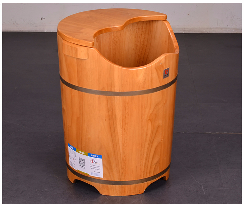 供应 家用泡脚桶实木泡脚足浴桶50加高木盆