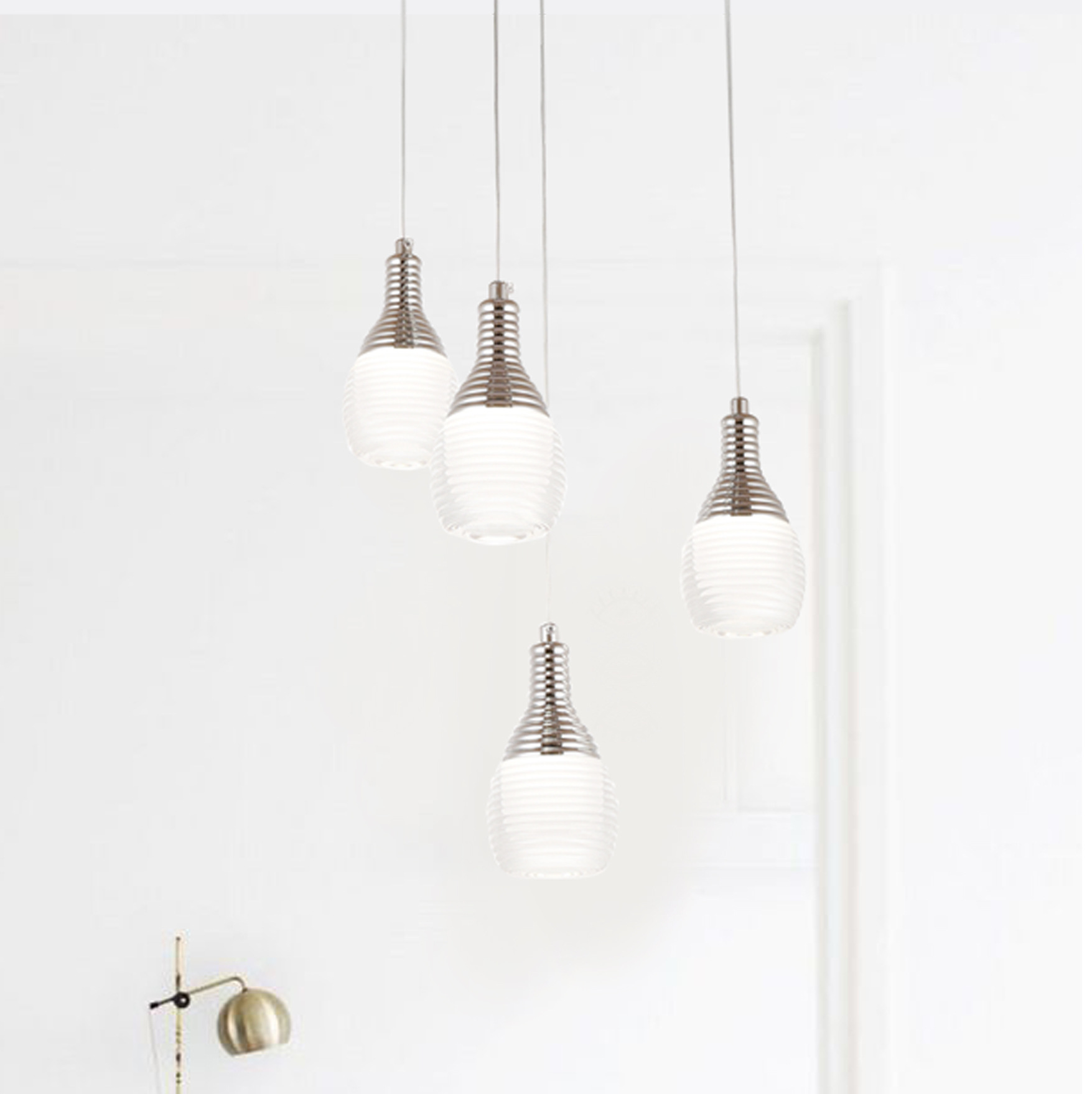 小灯泡吊灯北欧现代简约时尚客厅餐厅 个性艺术书房卧室床头灯具