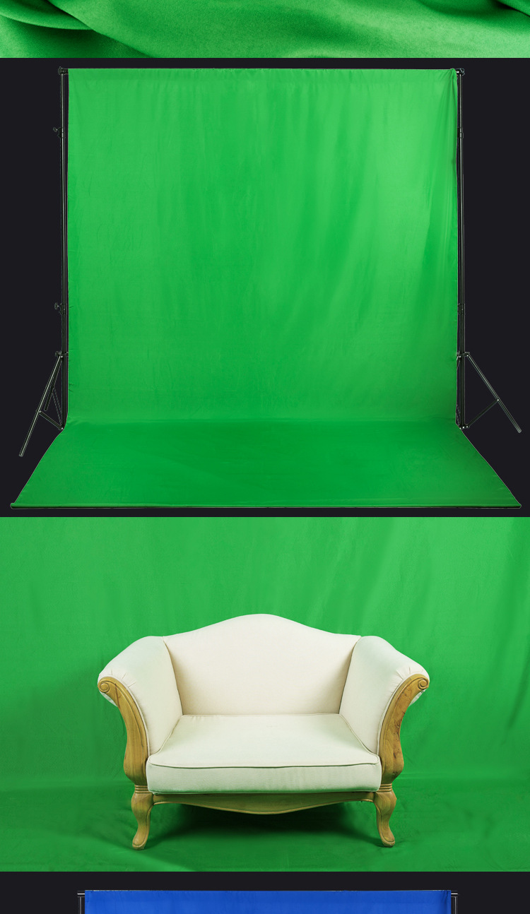 可定制抠像拍照抠图摄影背景布影楼影视幕布纯色黑白蓝绿灰红幕布