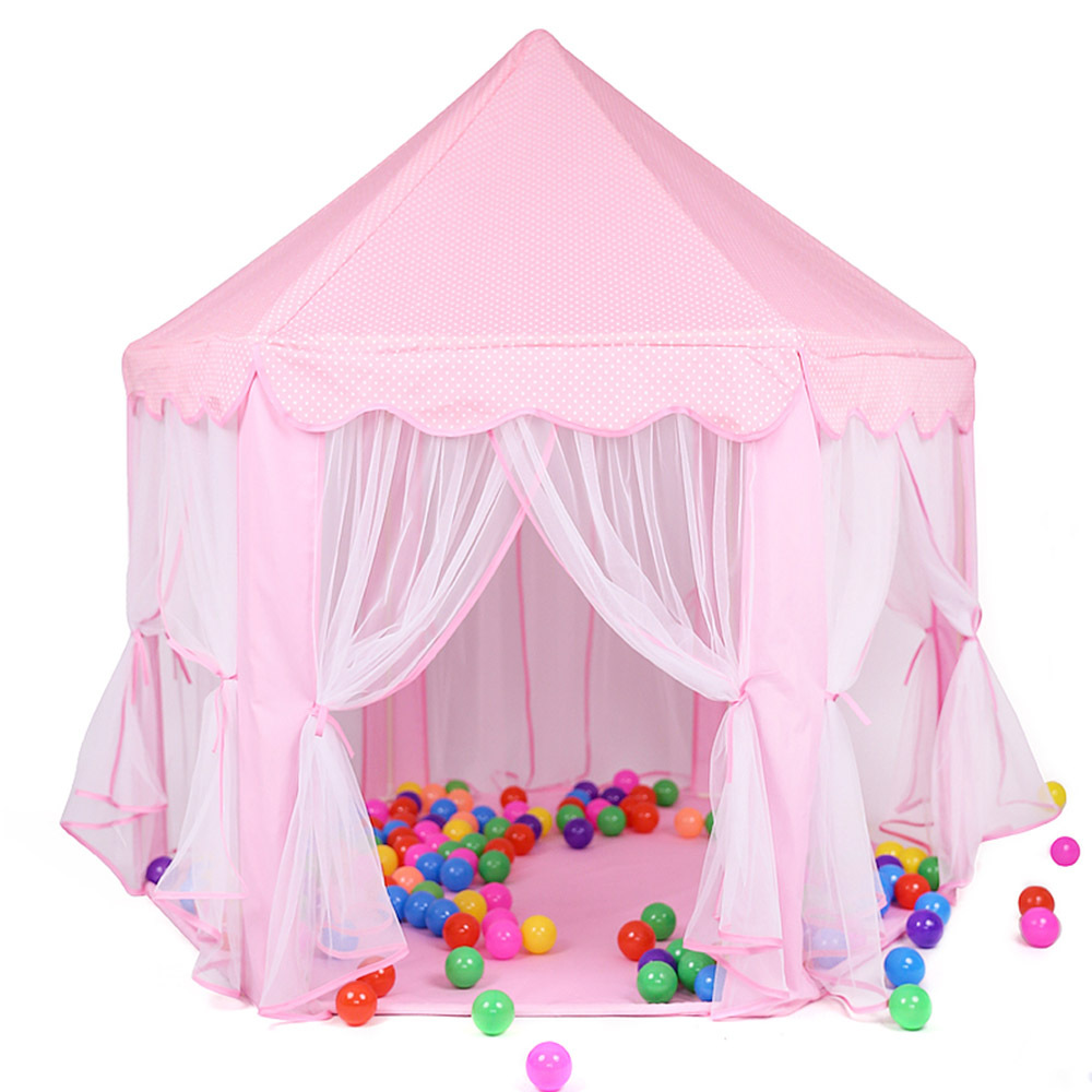 Children's Tent Indoor Tulle Hexagonal Baby Decoration Game House Princess Game Castle Tent Toy House AE