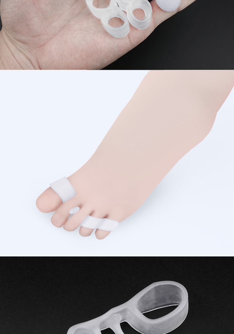 拇外翻矫正器 硅胶脚趾分离器日夜用成人分趾器 拇趾矫正