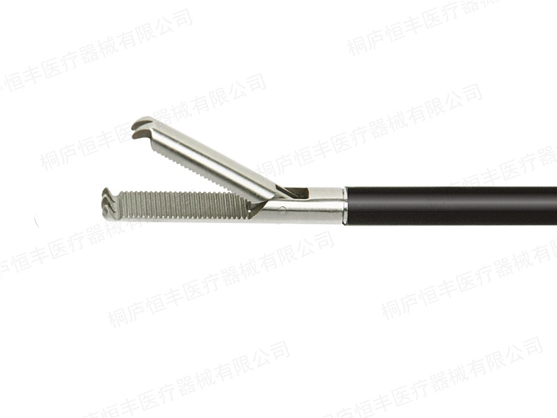 厂家直销医疗器械鼠牙抓钳2 3齿粗齿加长 腹腔镜手术器械双动抓钳