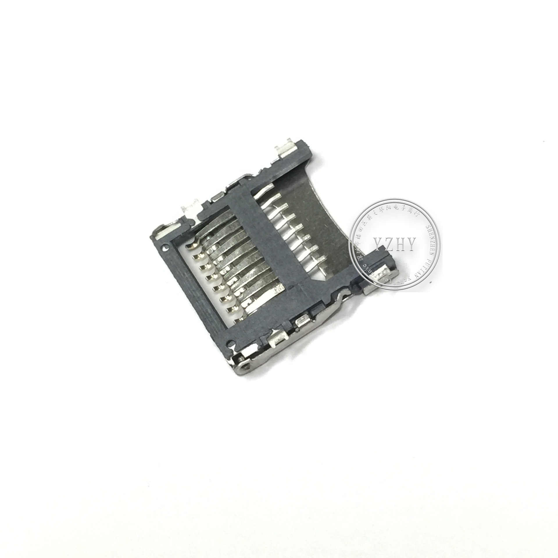 优惠销售翻盖式tf卡座内存卡座掀盖micro sd小卡座8p