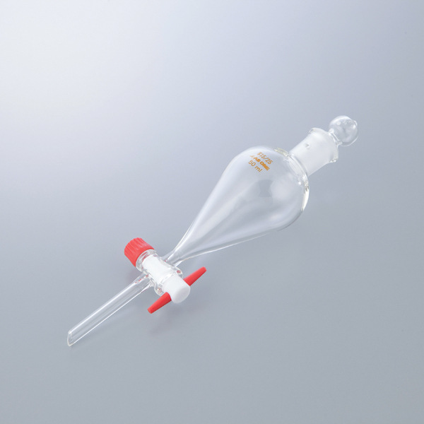 亚速旺梨型分液漏斗带特氟隆r插塞99球体为pyrexr玻璃制