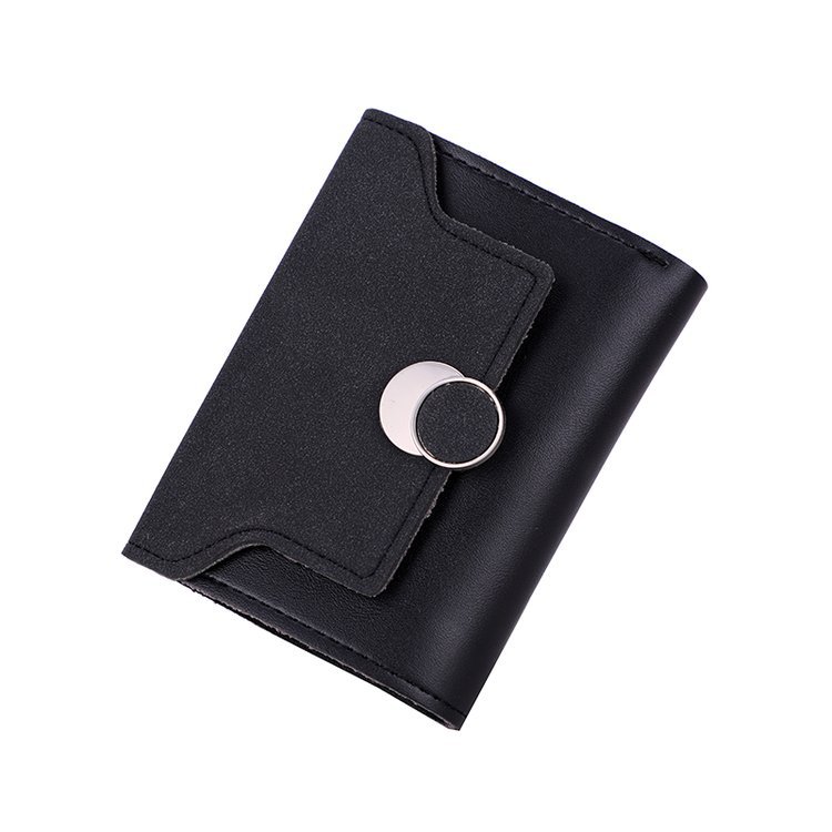 2019 Foreign Trade New Women's Bag Frosted Wallet Korean Style Retro Short Handbag Small Wallet Multi-Card-Slot Coin Purse