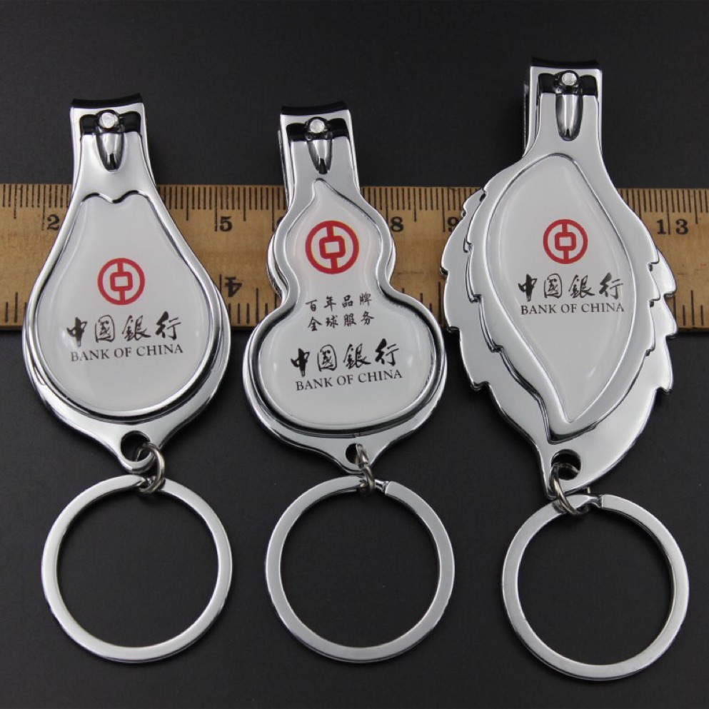 Large Bottle Opener Nail Scissors Keychain Gourd-Shaped Nail Clipper Advertising Gift Nail Clippers Three-in-One Nail Clipper