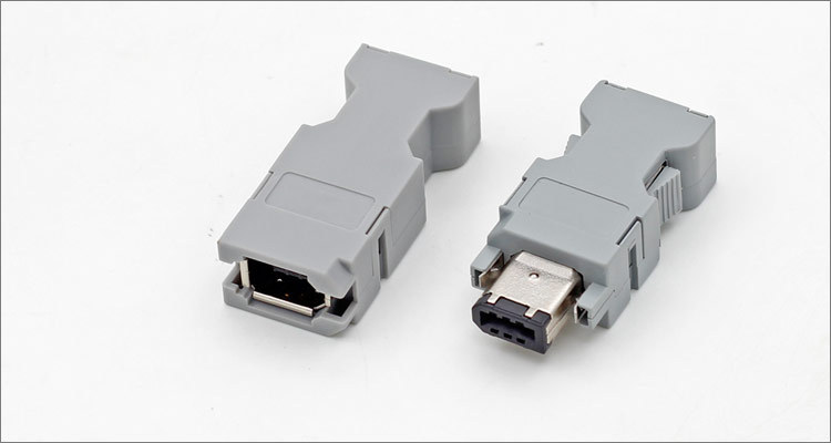 ieee 1394 6pin插头sm-6p伺服连接器molex插头55100-0670 cn3接头