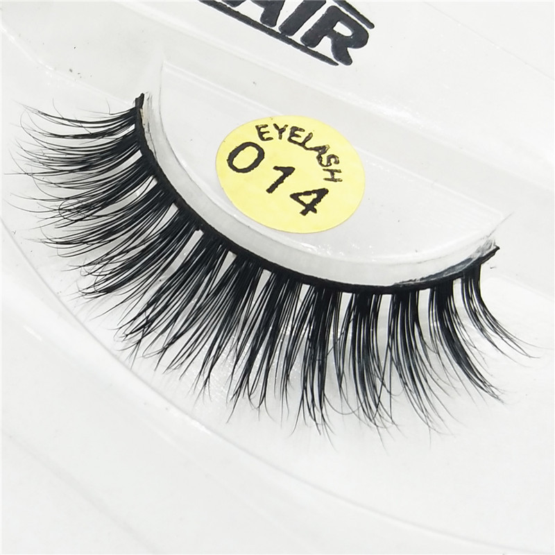 3D Mink Hair False Eyelashes Eye Tail Pull Long Eyelashes Natural No Makeup Nude Makeup Handmade Eyelash Wholesale