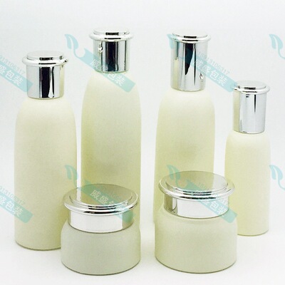 菲诗小铺乳白色 面霜瓶子 乳液按压瓶120ml bb霜包装瓶40ml