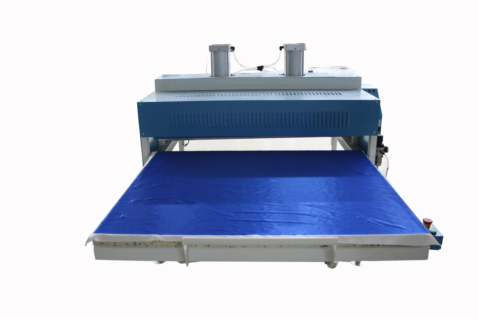 气动双工位大面积热转印机 b4大平面服装印花设备 60*80印图机