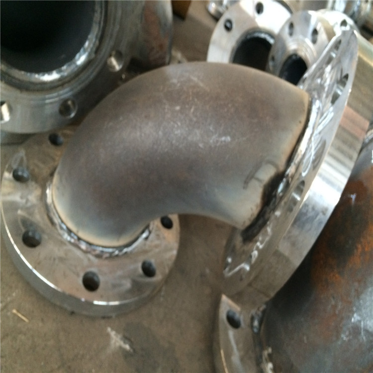 厂家批发水厂用镀锌钢制弯头 双法兰弯头 dn200 22.5度碳钢弯头