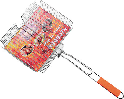 厂家直销 小肉篮 烧烤用具 bbq烧烤配件 电镀铁丝架 烧烤铁网