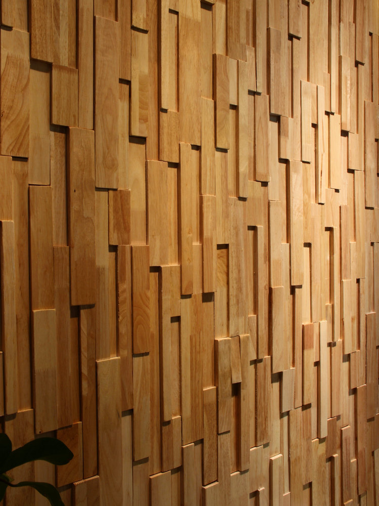 橡胶木长条实木马赛克背景墙电视背景船木马赛克咖啡厅奶茶店装饰