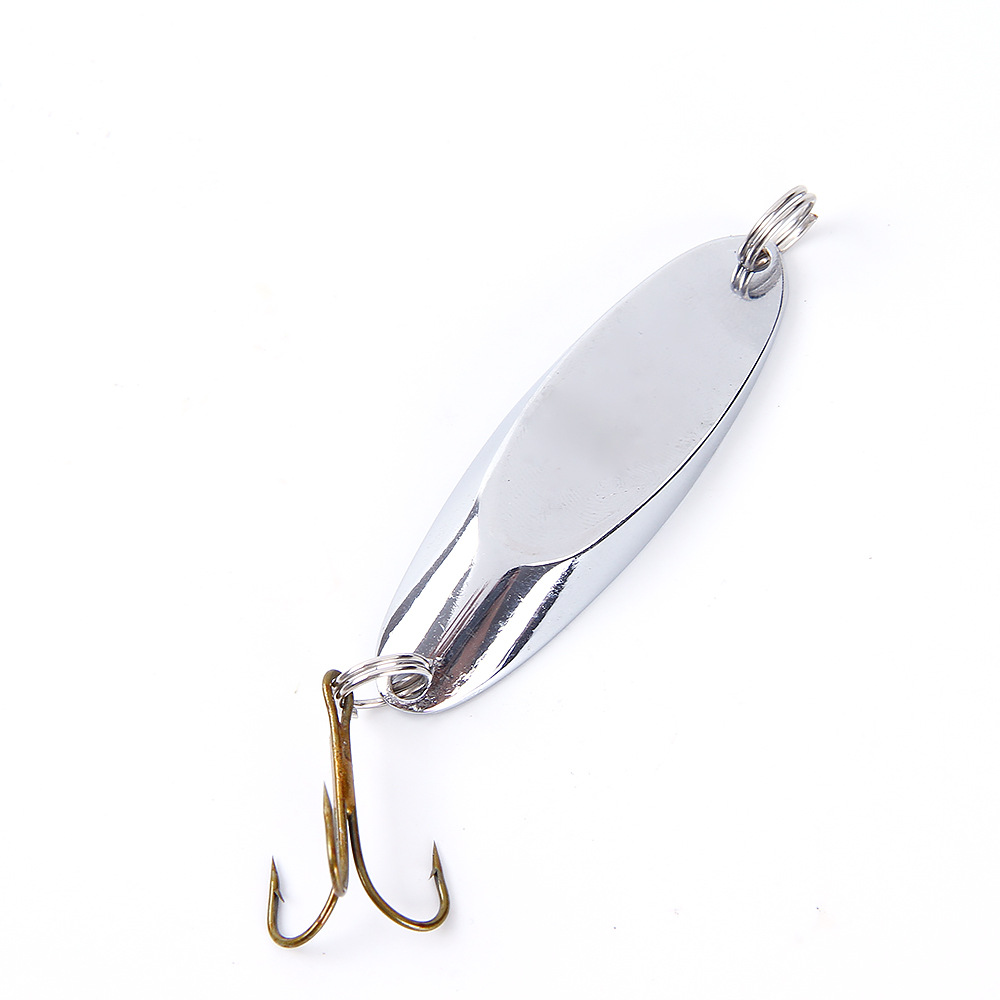 7克-50克 远投斜切路亚亮片 金色银色带红心路亚饵厂家直销