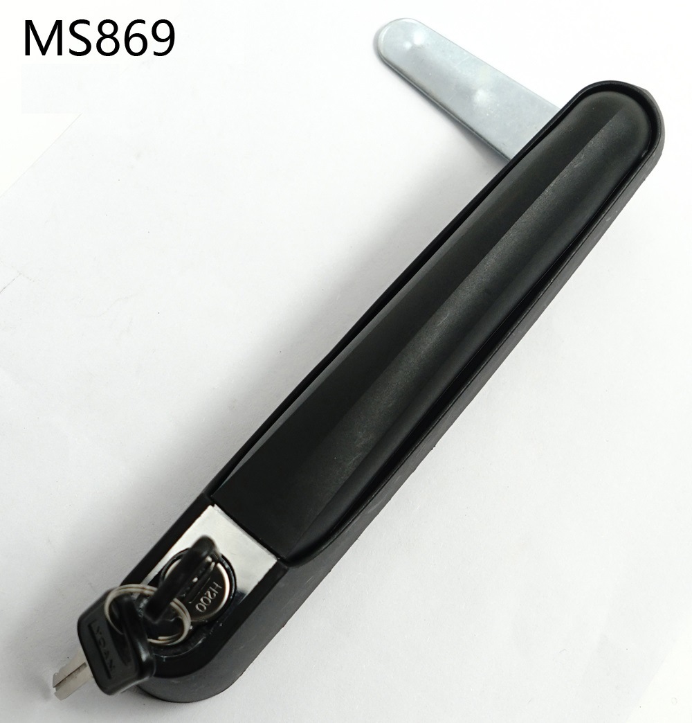 ms869黑色pa平面锁 塑料锁