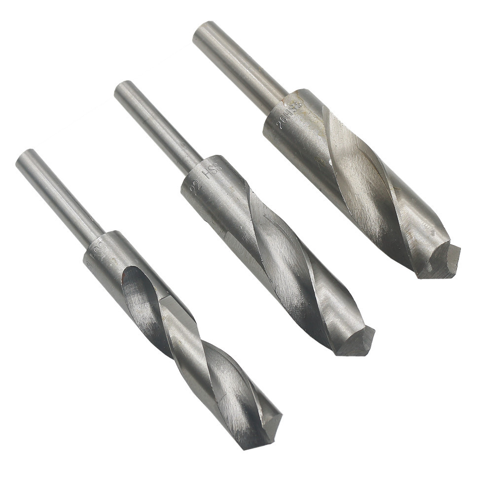 hss高速钢1/2小柄麻花钻头阶梯钻小柄钻木工模板塑料石膏橡胶钻咀
