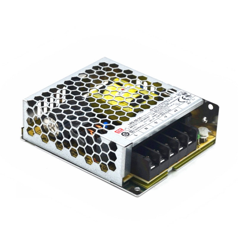 原装mw台湾明纬 lrs-50-24 直流24v 2.1a开关电源 直流电源 现货