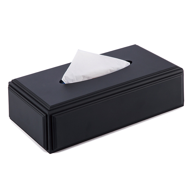 酒店客房纸巾盒欧式创意家用纸抽盒 办公室简约餐巾纸盒定制logo