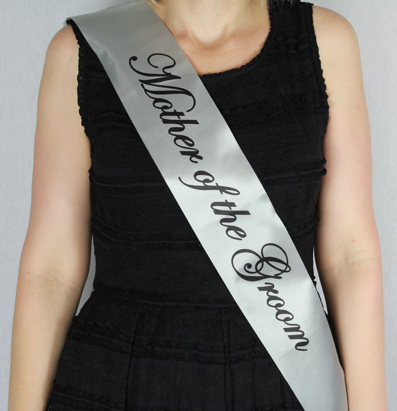 澳洲女子婚前派对礼仪带新娘伴娘肩带单层银色bridesmaid sash