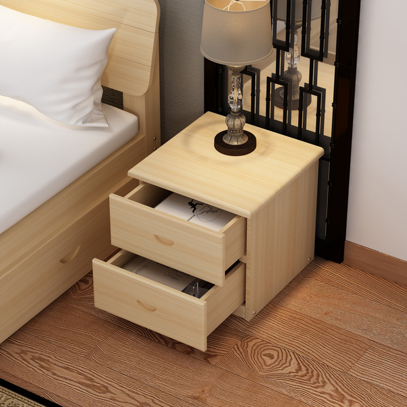 简易实木床头柜现代床柜收纳小柜子特价储物柜宿舍卧室组装床边柜