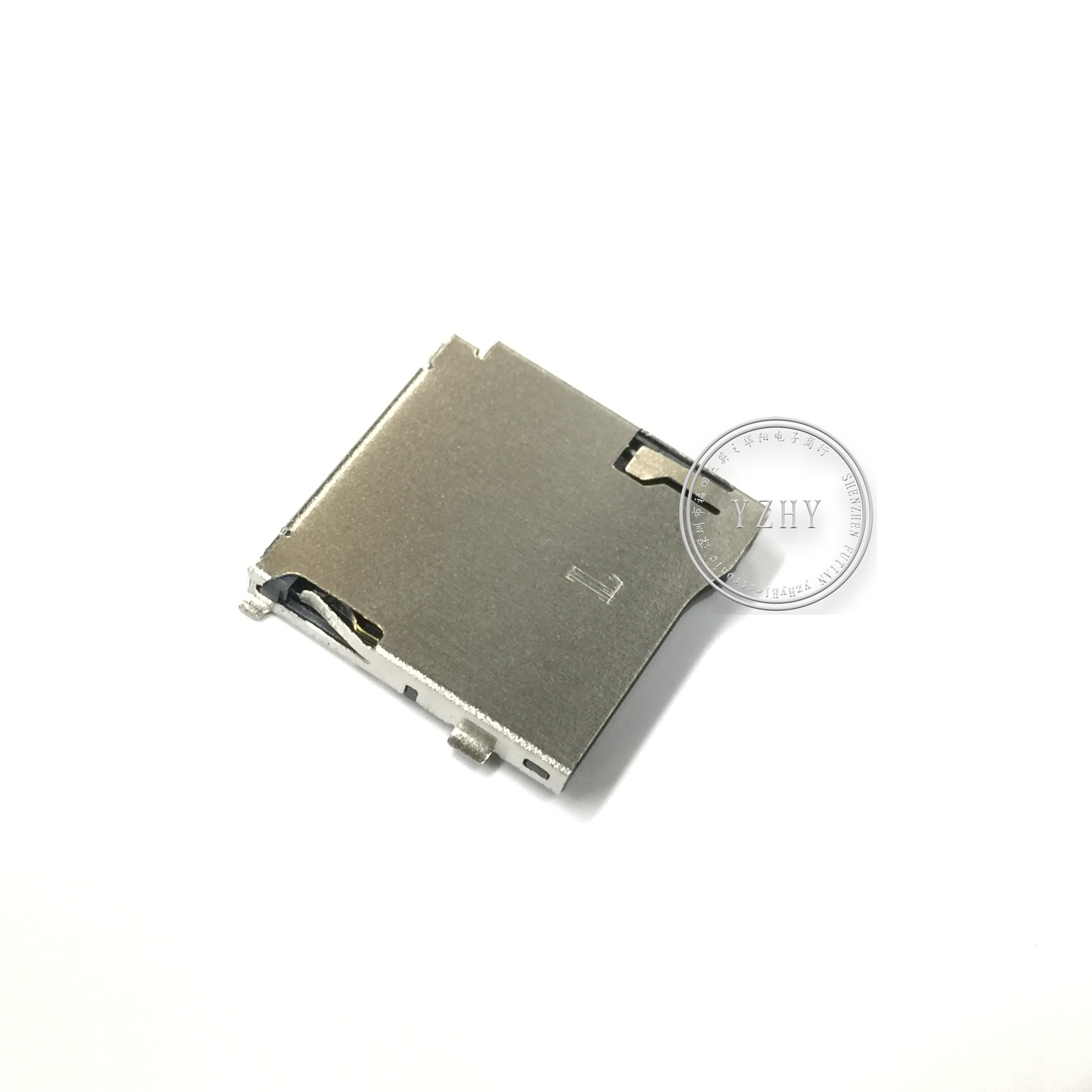 导航专用micro sd卡座记忆卡座子tf卡套带自弹9p外焊内存卡槽铜