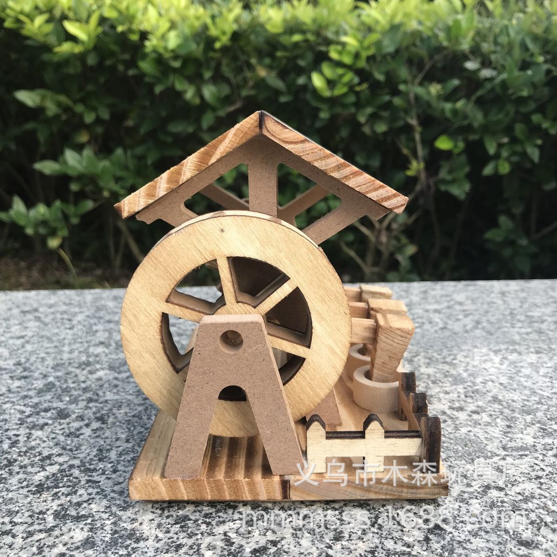 木质手摇房五谷丰登 微型农具 精美家居摆件儿童玩具工艺品批发