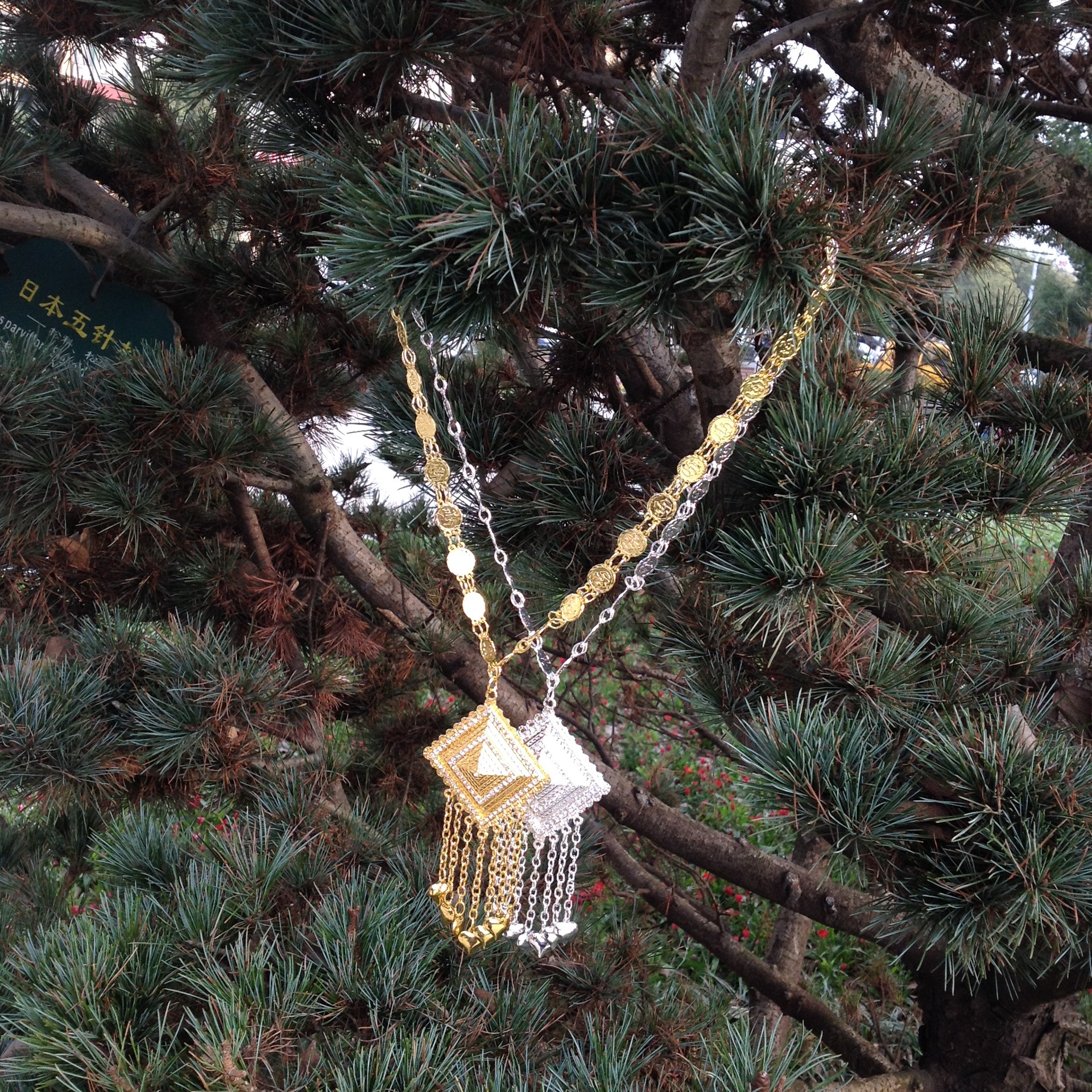 傣族项链饰品金色民族服装饰品配搭泰式东南亚傣历年新品裙子吊坠