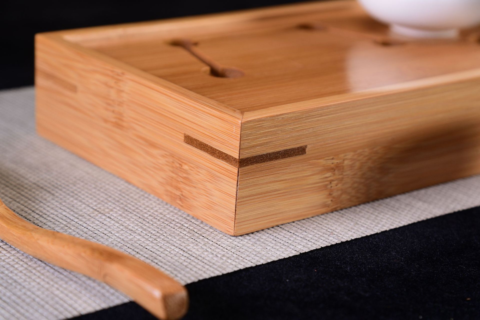 一手货源创意七星竹制茶盘 楠竹储水茶托功夫茶盘 功夫茶具批发