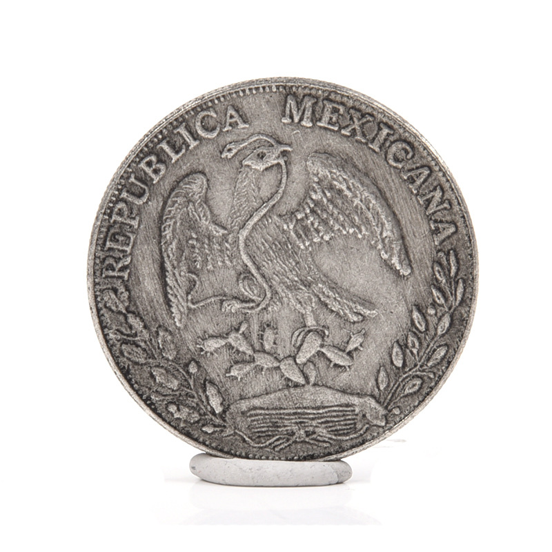 墨西哥银元1882银圆花边墨银鹰洋英洋纪念币大清银币收藏美洲硬币