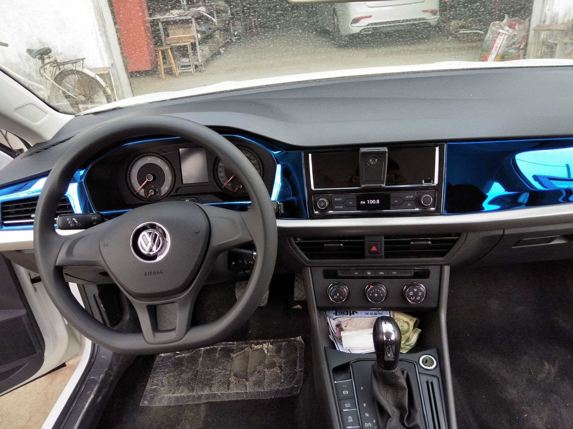 新朗逸plus仪表台饰条厂家直销不锈钢汽车改装18款朗逸仪表台亮条