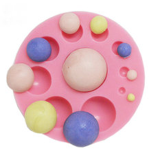 翻糖硅胶模具 干佩斯造型模 百搭半圆形小球 大小半圆球形模具