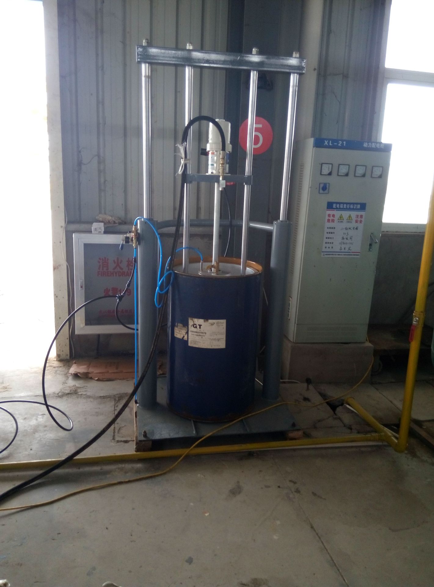 气动黄油机 双立柱黄油机注油枪 油脂加注机-阿里巴巴