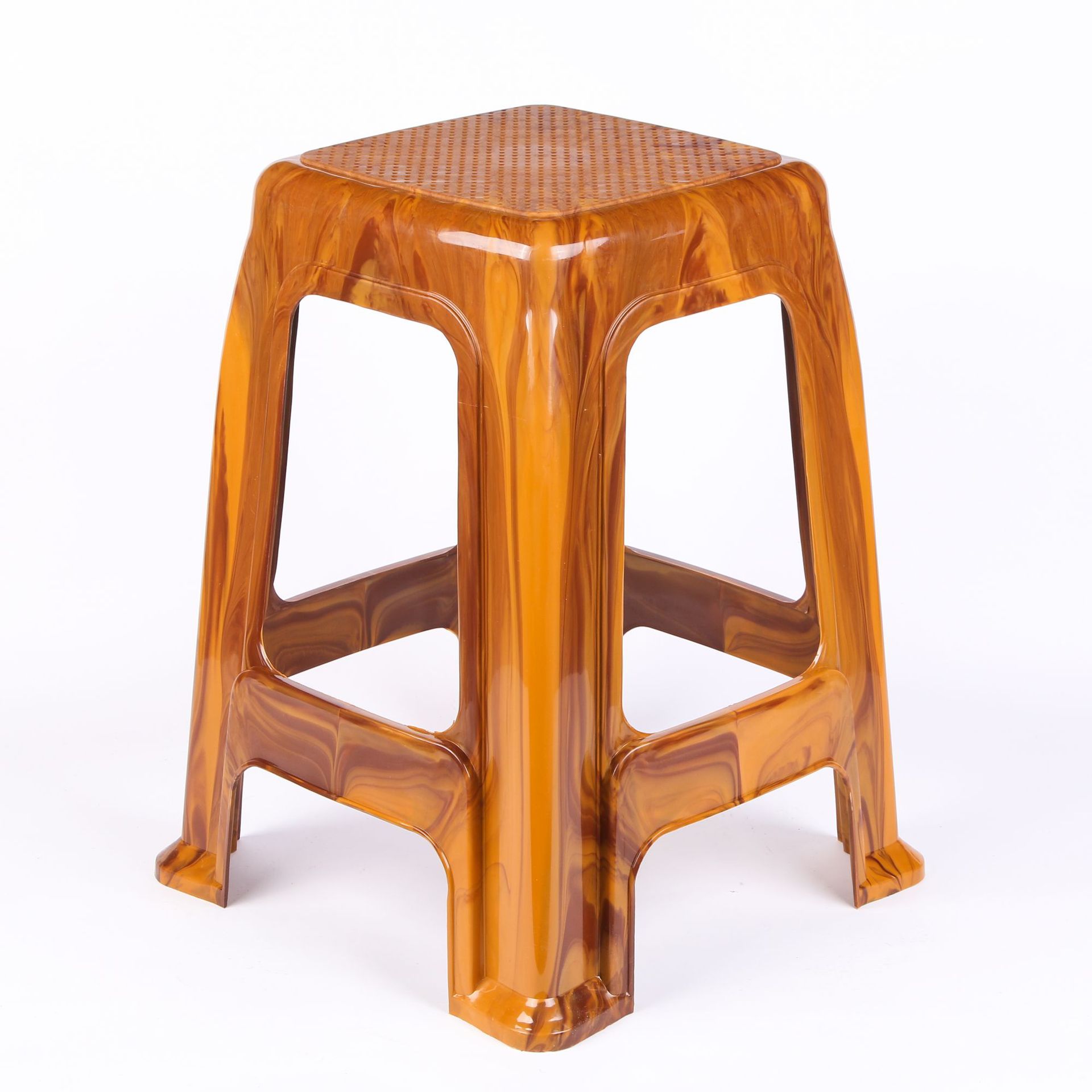 厂家直销塑料凳子加厚成人新品素色高凳餐厅餐桌凳子浴室防滑凳子